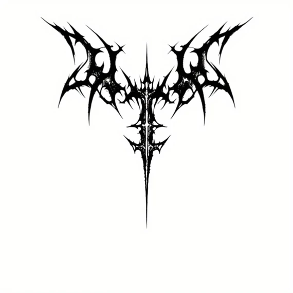Dark gotikus tetoválás