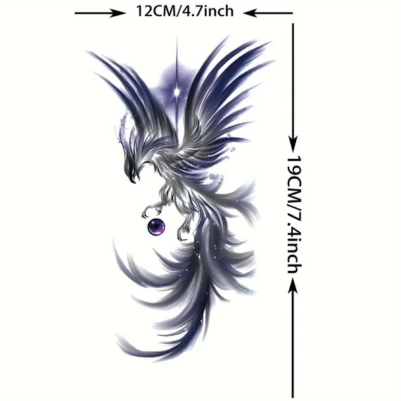Phoenix ideiglenes tetoválás