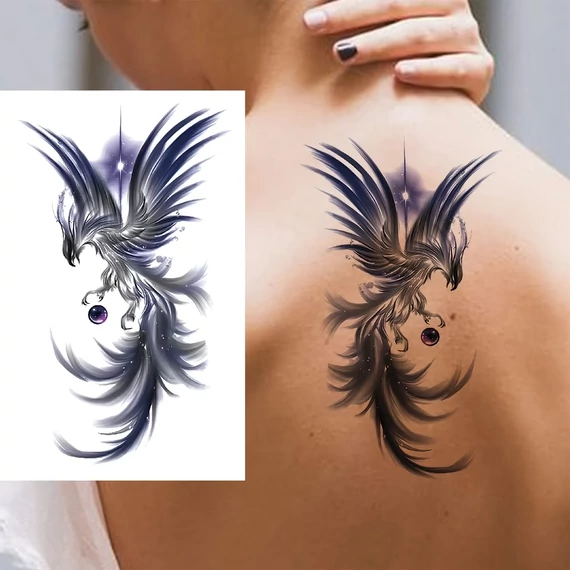 Phoenix ideiglenes tetoválás